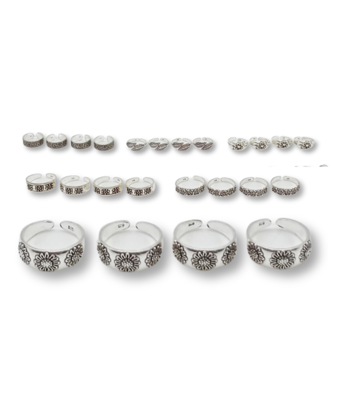 925 Sterling Silver Adjustable Rings
